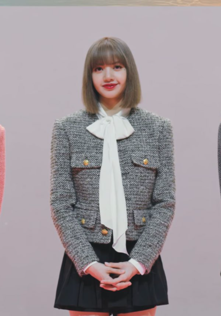 Grey Tweed Single Breasted Jacket