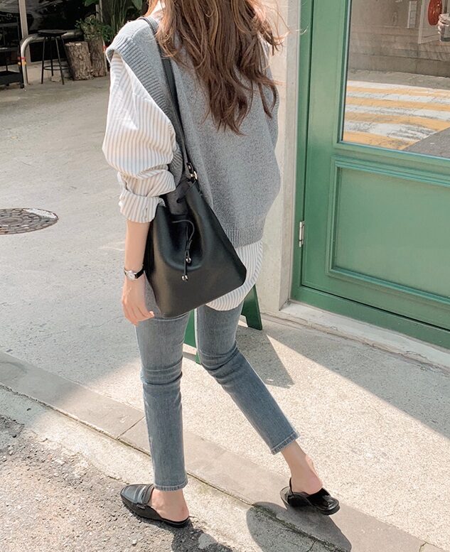 Grey Knitted Vest