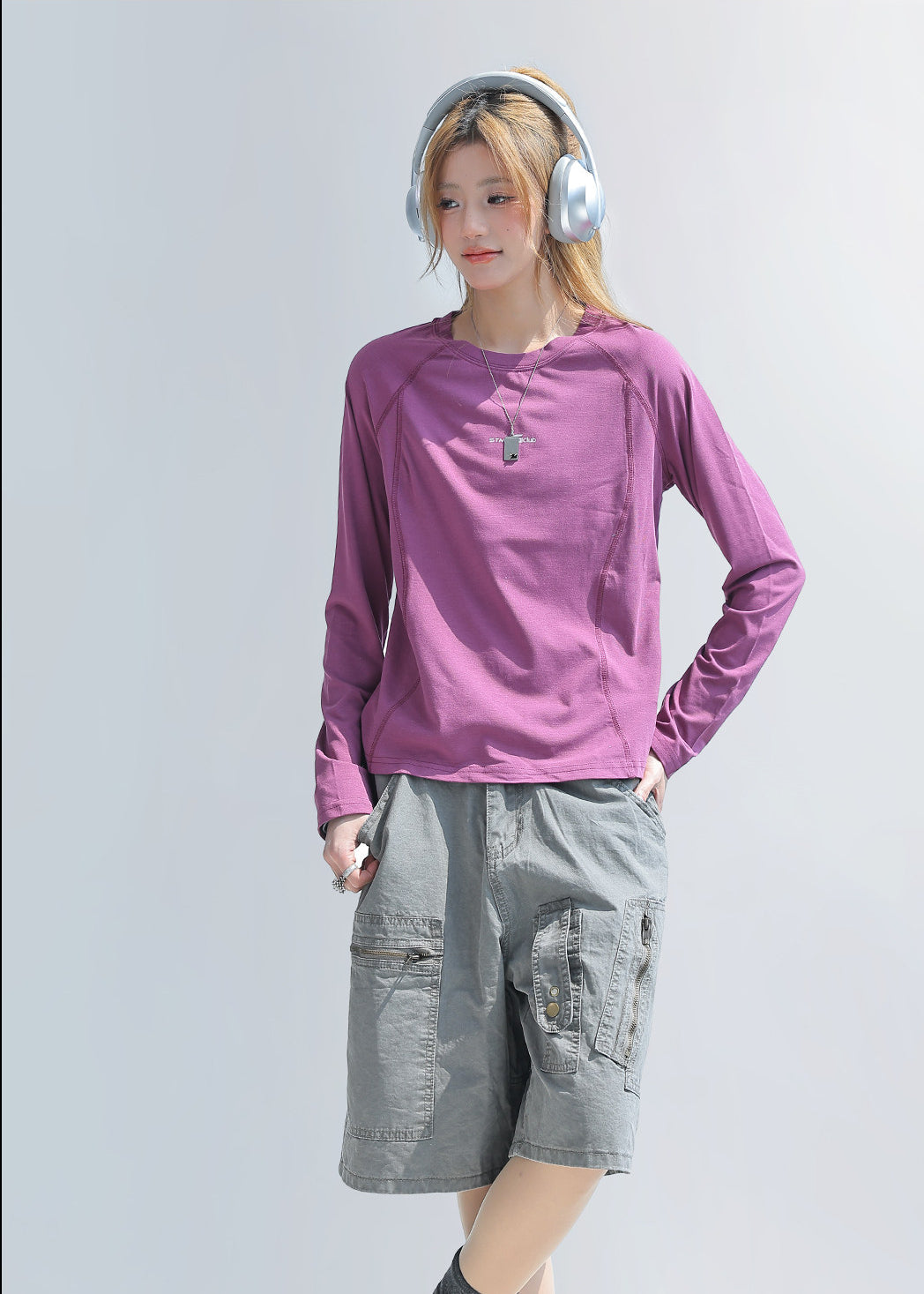 Long Sleeve Athletic Crop Top