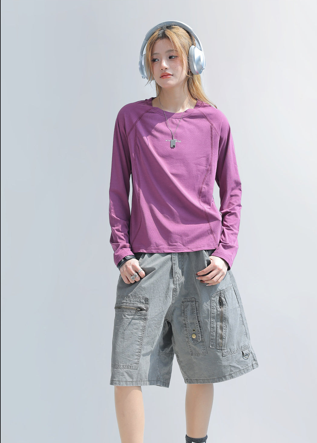 Long Sleeve Athletic Crop Top