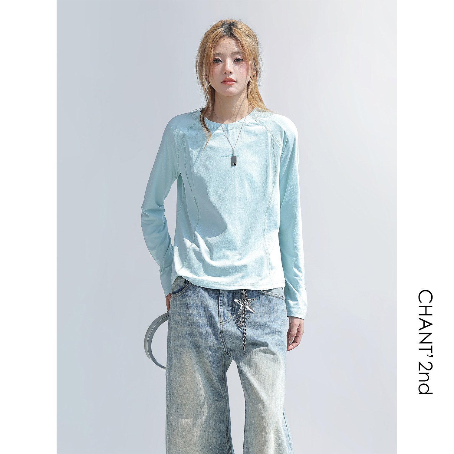 Long Sleeve Athletic Crop Top