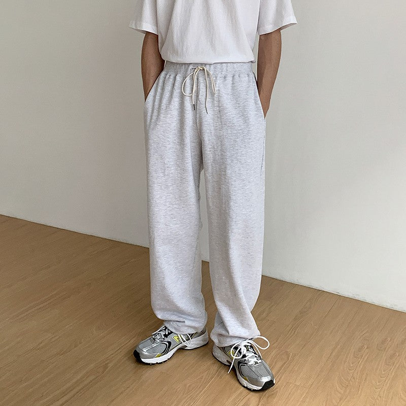 Loose Fit Casual Sports Pants Black Gray