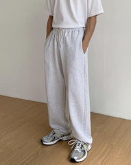Loose Fit Casual Sports Pants Black Gray