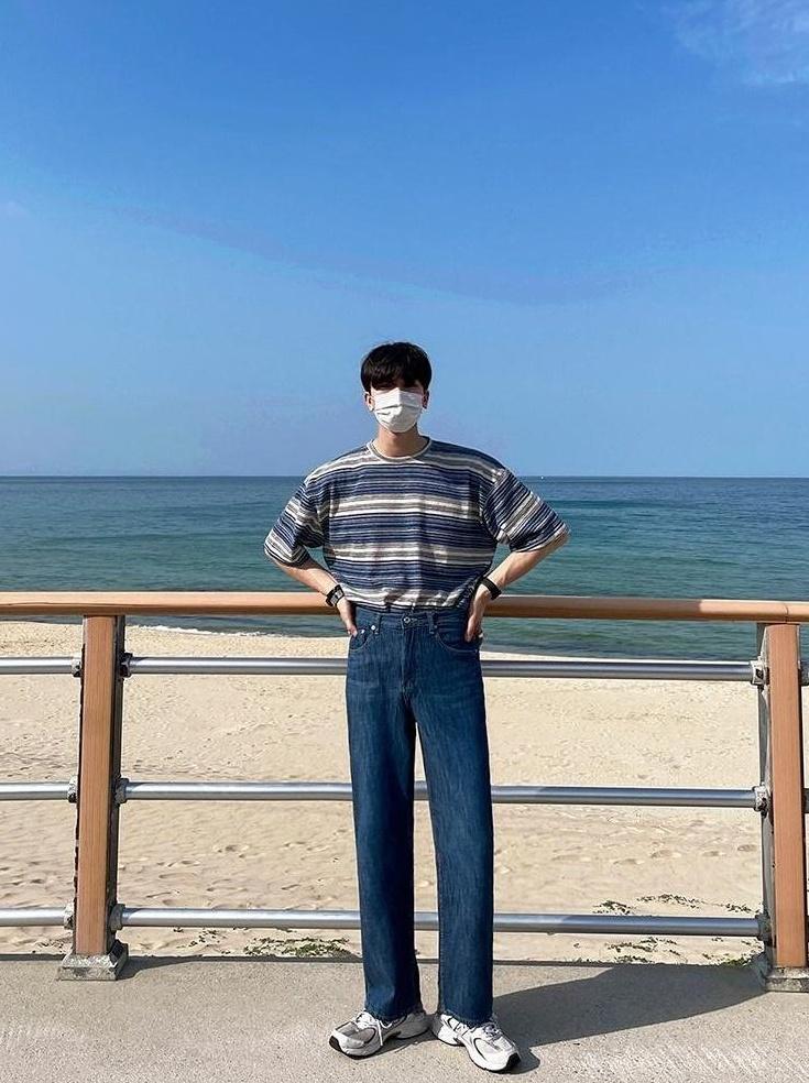 Loose Fit Denim Casual Pants