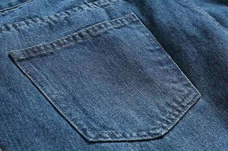 Loose Fit Denim Casual Pants