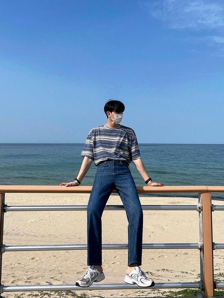Loose Fit Denim Casual Pants