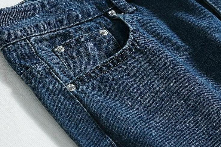 Loose Fit Denim Casual Pants