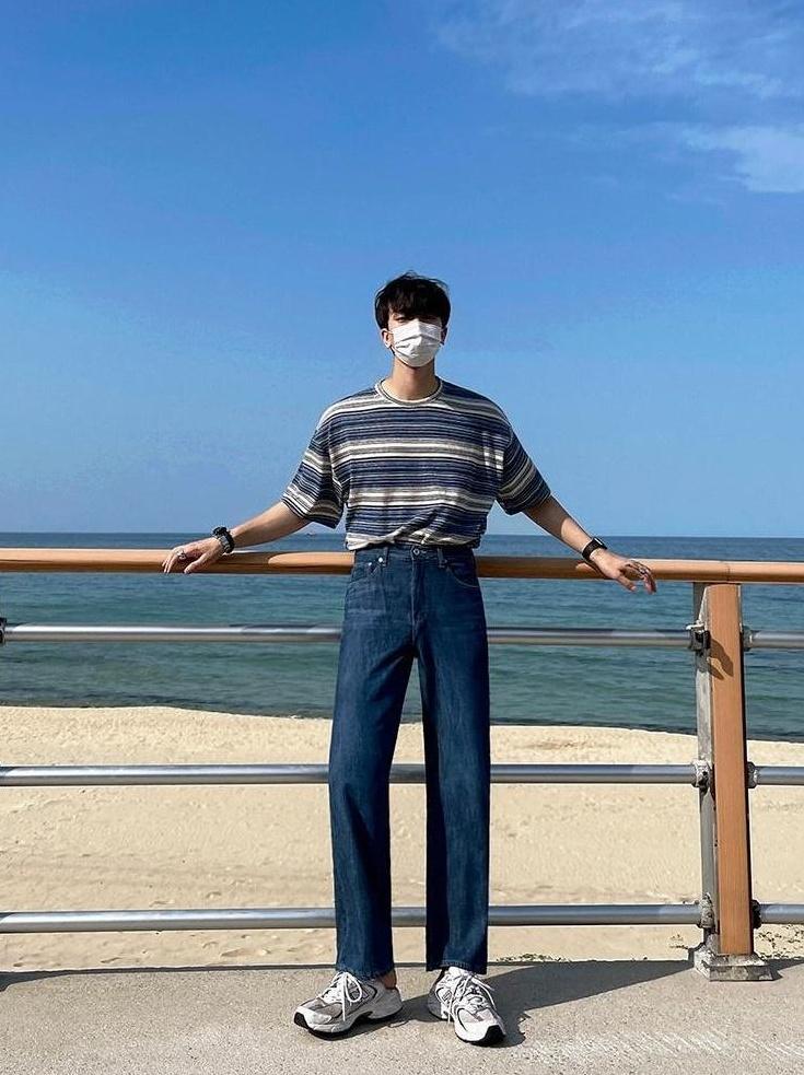 Loose Fit Denim Casual Pants
