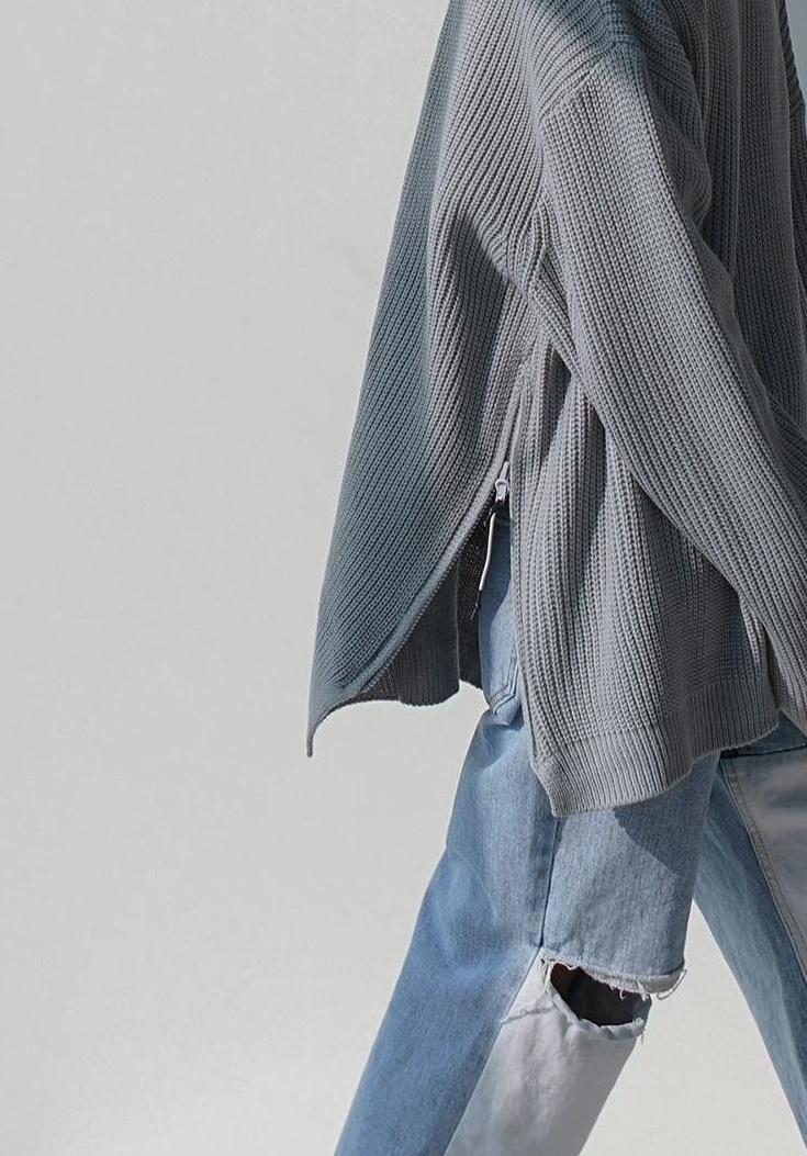 Loose Fit Patchwork Jeans