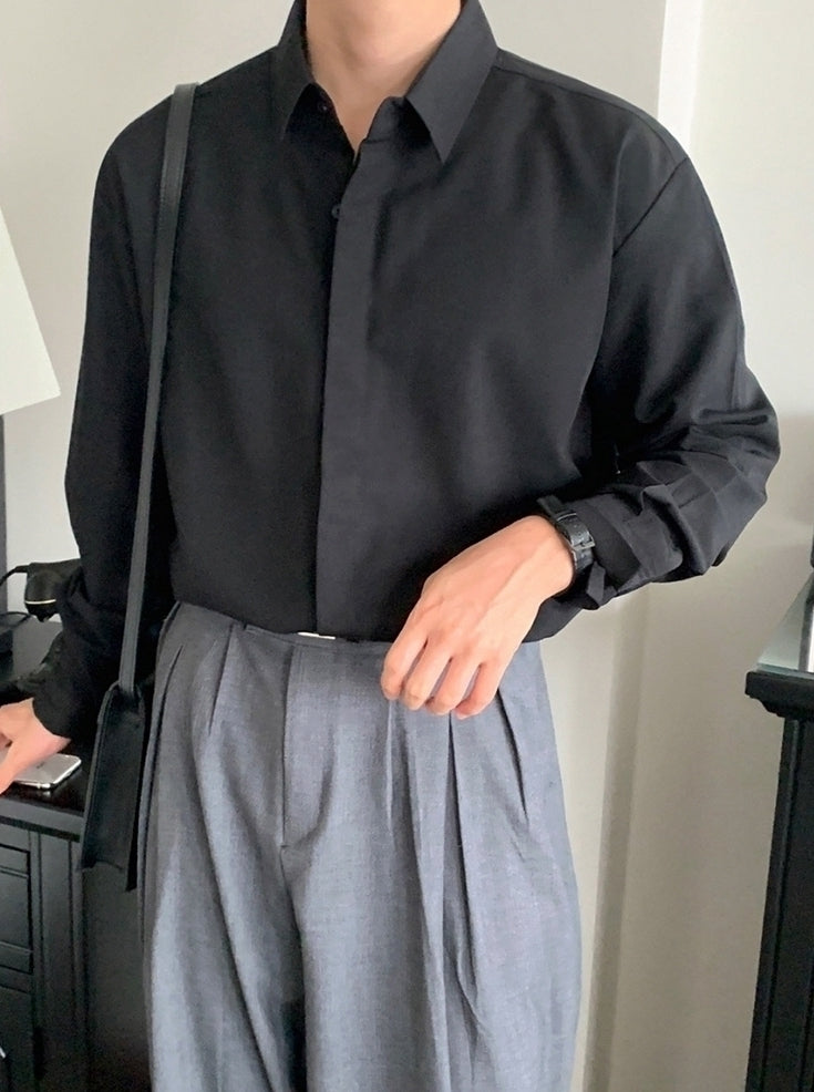 Loose Fit Wideleg Casual Trousers
