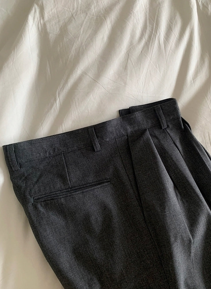 Loose Fit Wideleg Casual Trousers