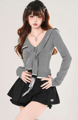 Millennium Dreamcore Slim Fit Sailor Collar Top