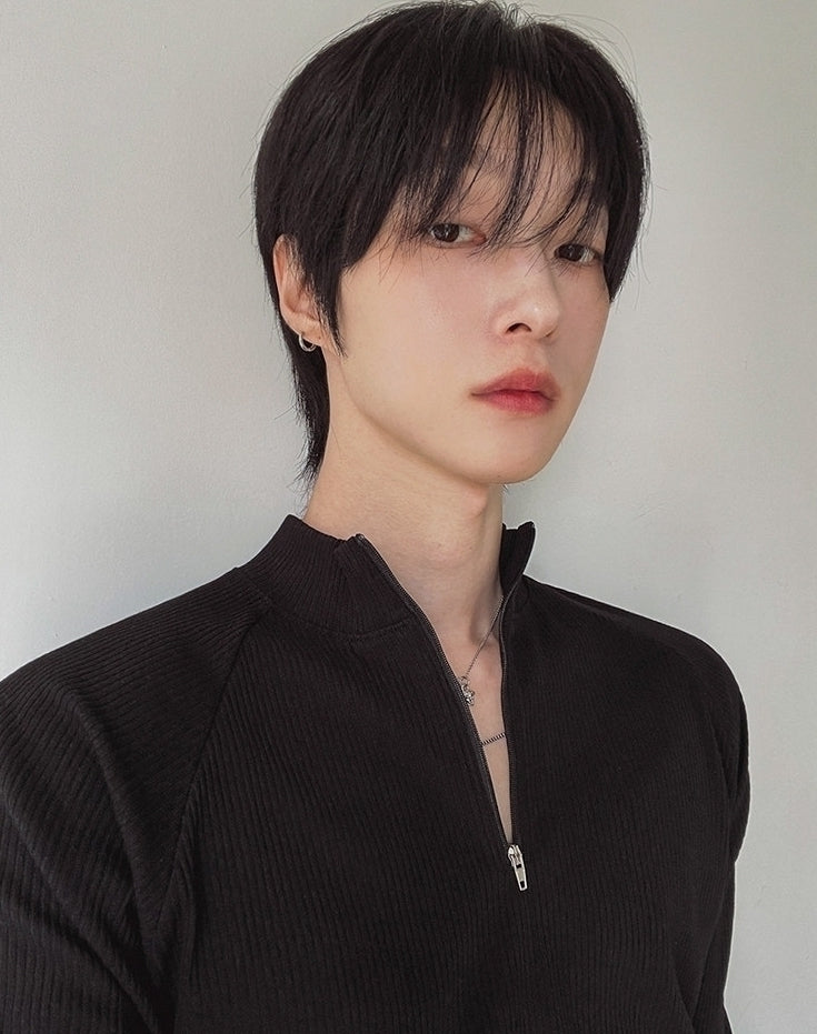 Minimal Half Zip Long Sleeve Fitness Shirt