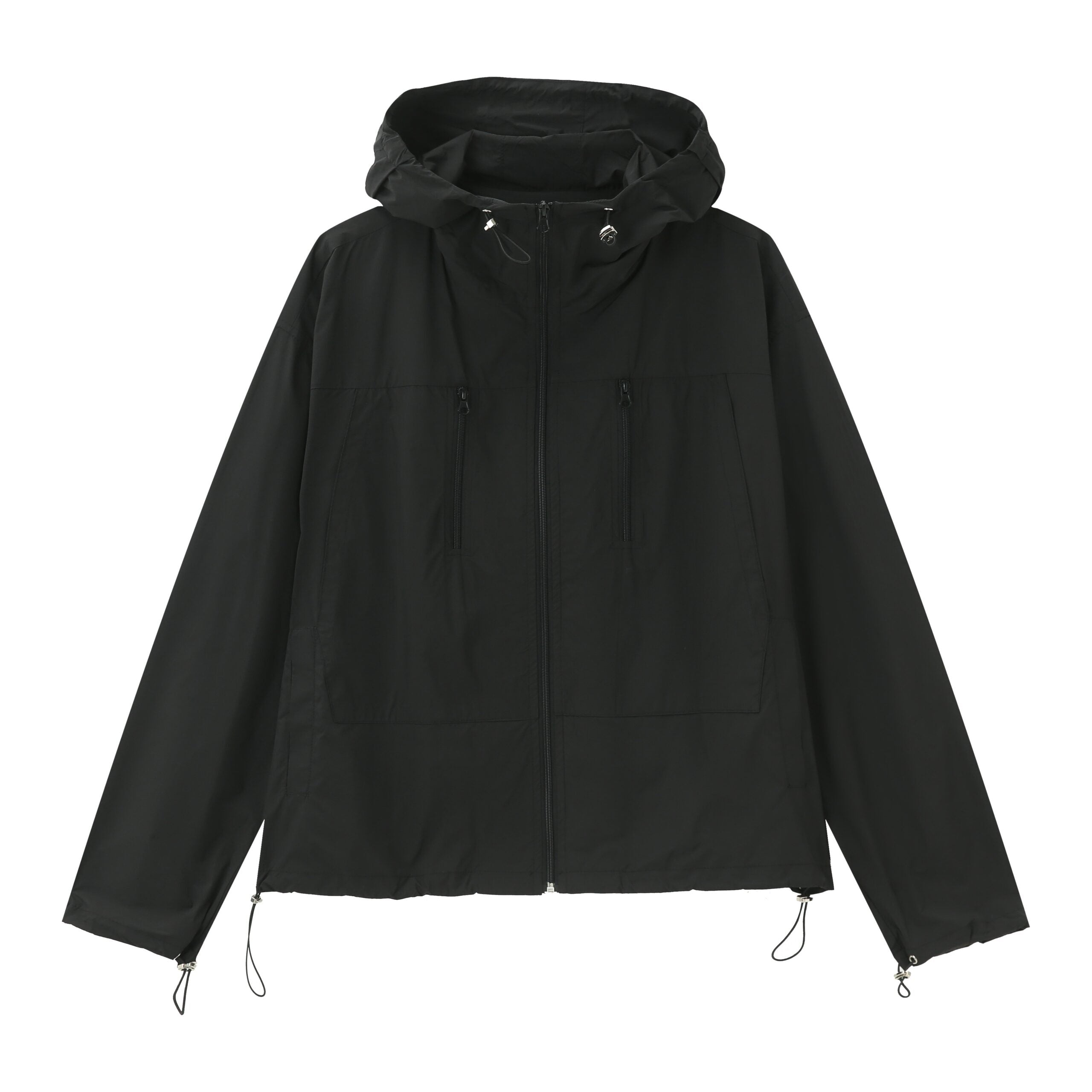 Minimalist Hooded Zip Sun Protection Jacket