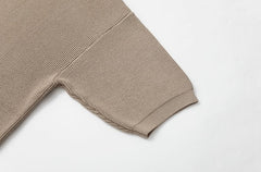 Minimalist Knit Short Sleeve Commuter Top