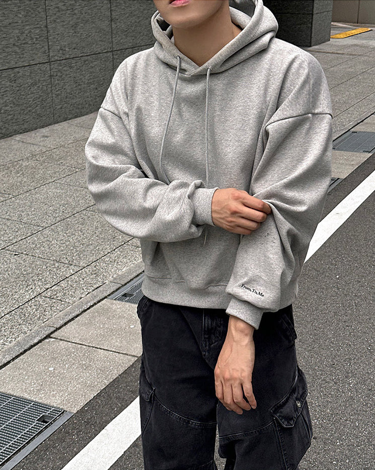 Minimalist Short Hooded Sweatshirt Korean Style Top