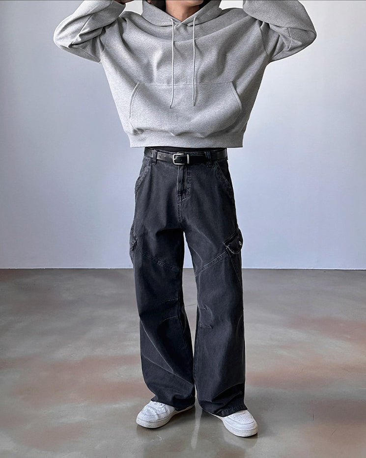 Minimalist Short Hooded Sweatshirt Korean Style Top