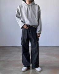 Minimalist Short Hooded Sweatshirt Korean Style Top