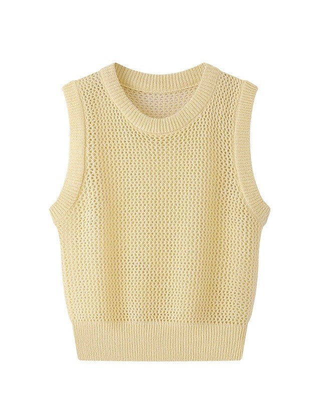Mint Green Knitted Vest