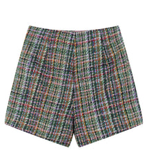 Green Tweed Suit Shorts| Momo
