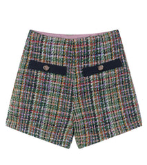 Green Tweed Suit Shorts| Momo
