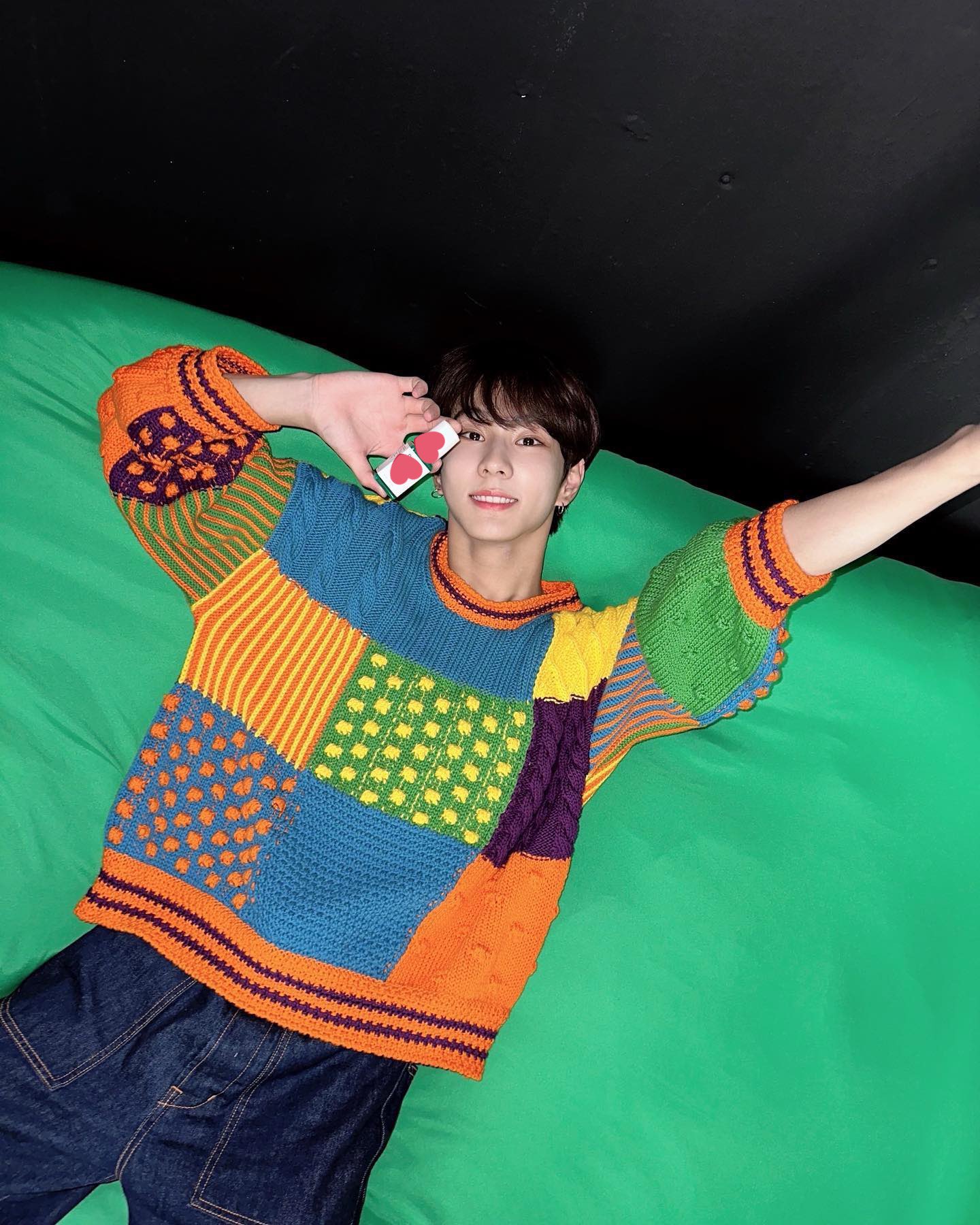 Multicolored Patches-Style Sweater