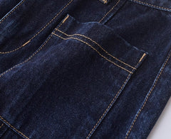 Navy Blue Jeans With Front Pockets