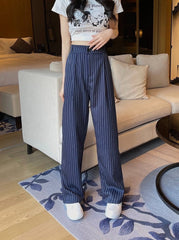 Blue Pinstripes Mopping Pants