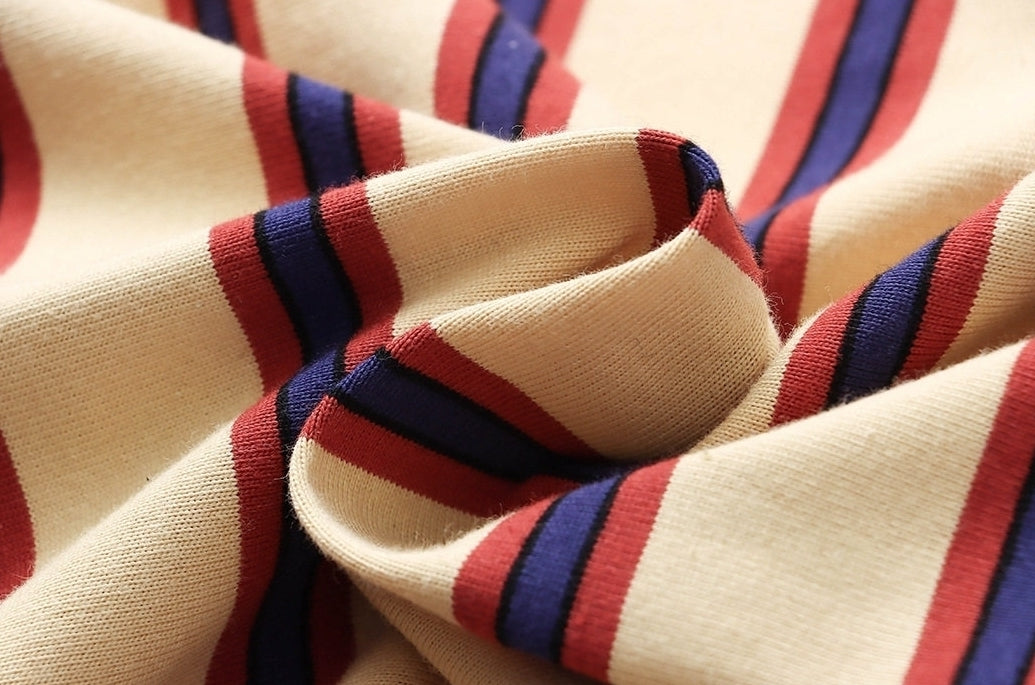 Navy Stripe Long Sleeve Top