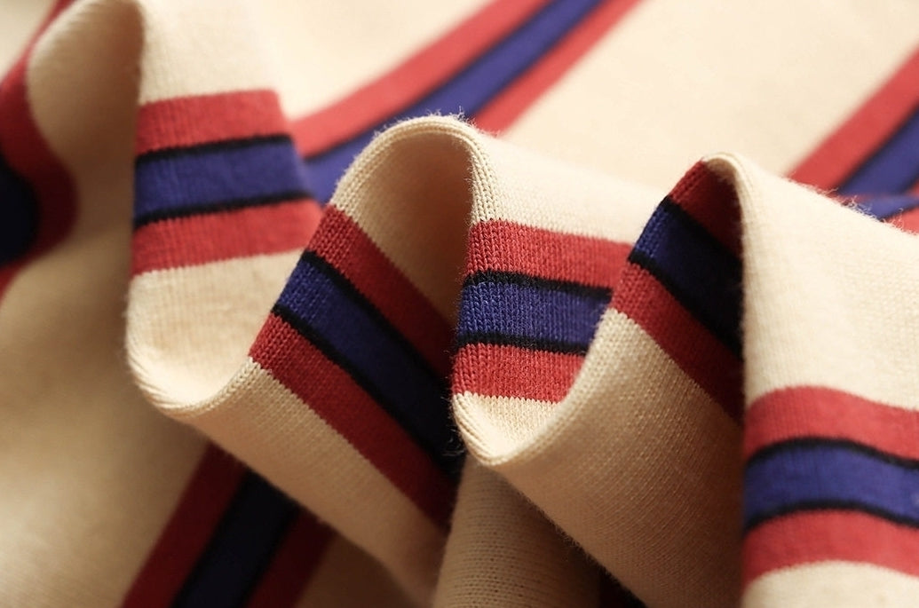 Navy Stripe Long Sleeve Top