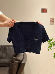 Navy Cardigan and Top Set