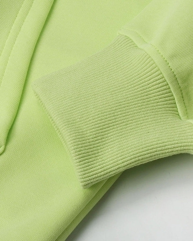 Neon Green Hoodie And Pants Set