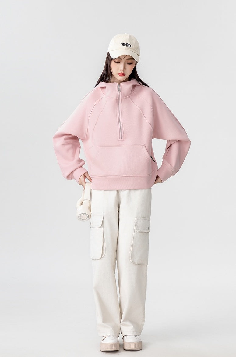 New Pink Hoodie Classic Pullover