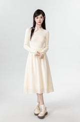 New Style Knitted Flare Sleeve Dress