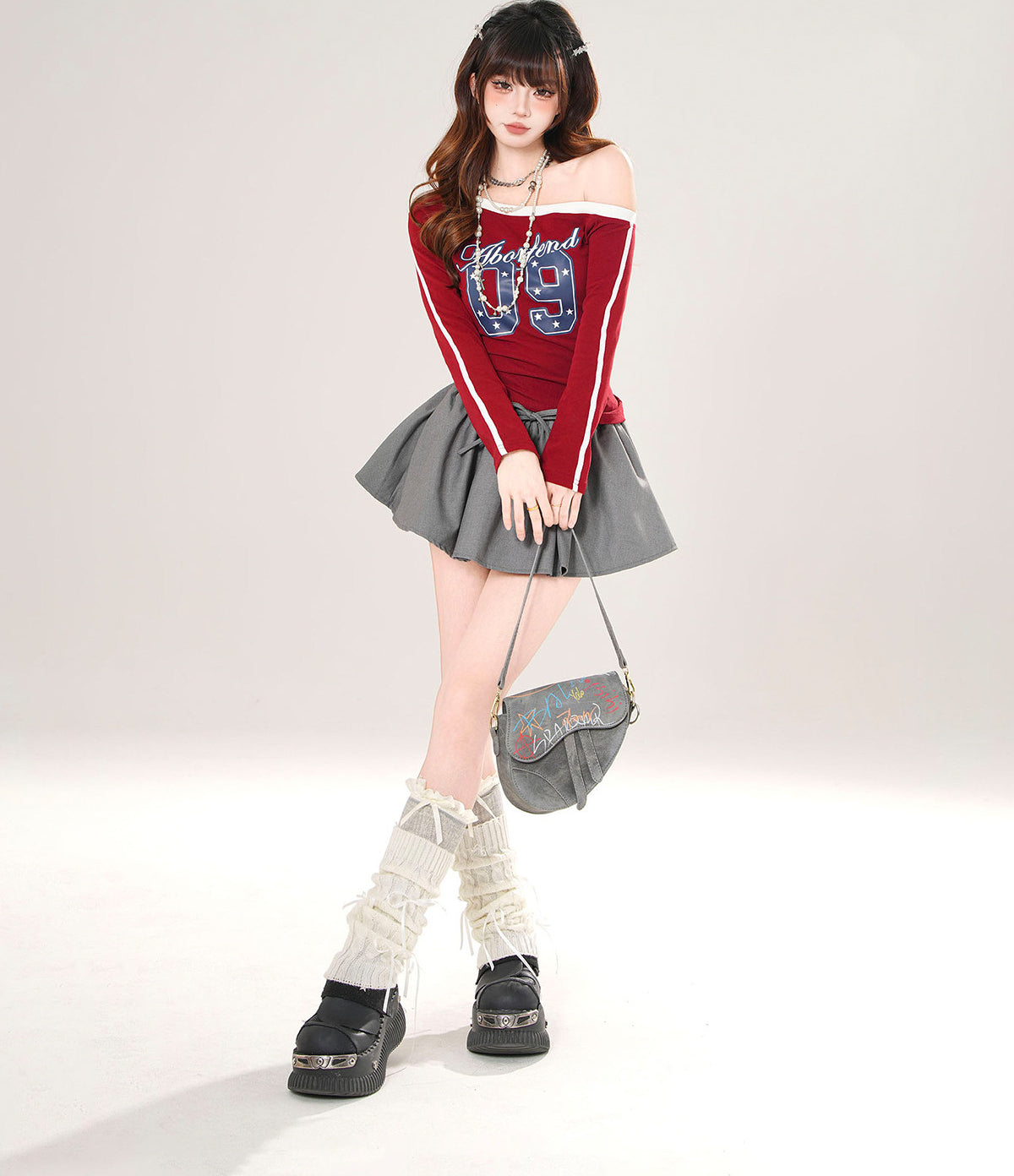 Off Shoulder Slim Fit Top