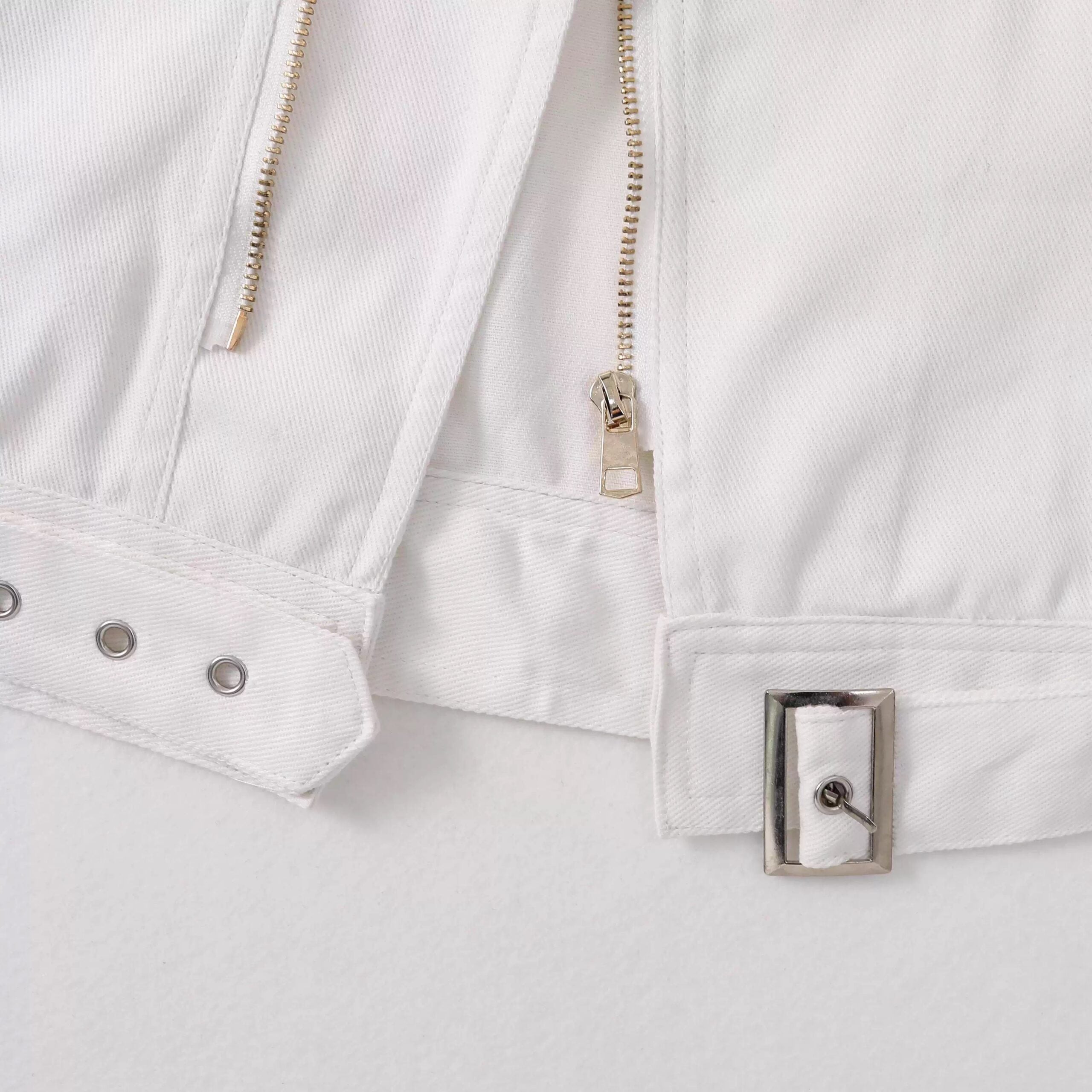 Off White Biker Denim Vest
