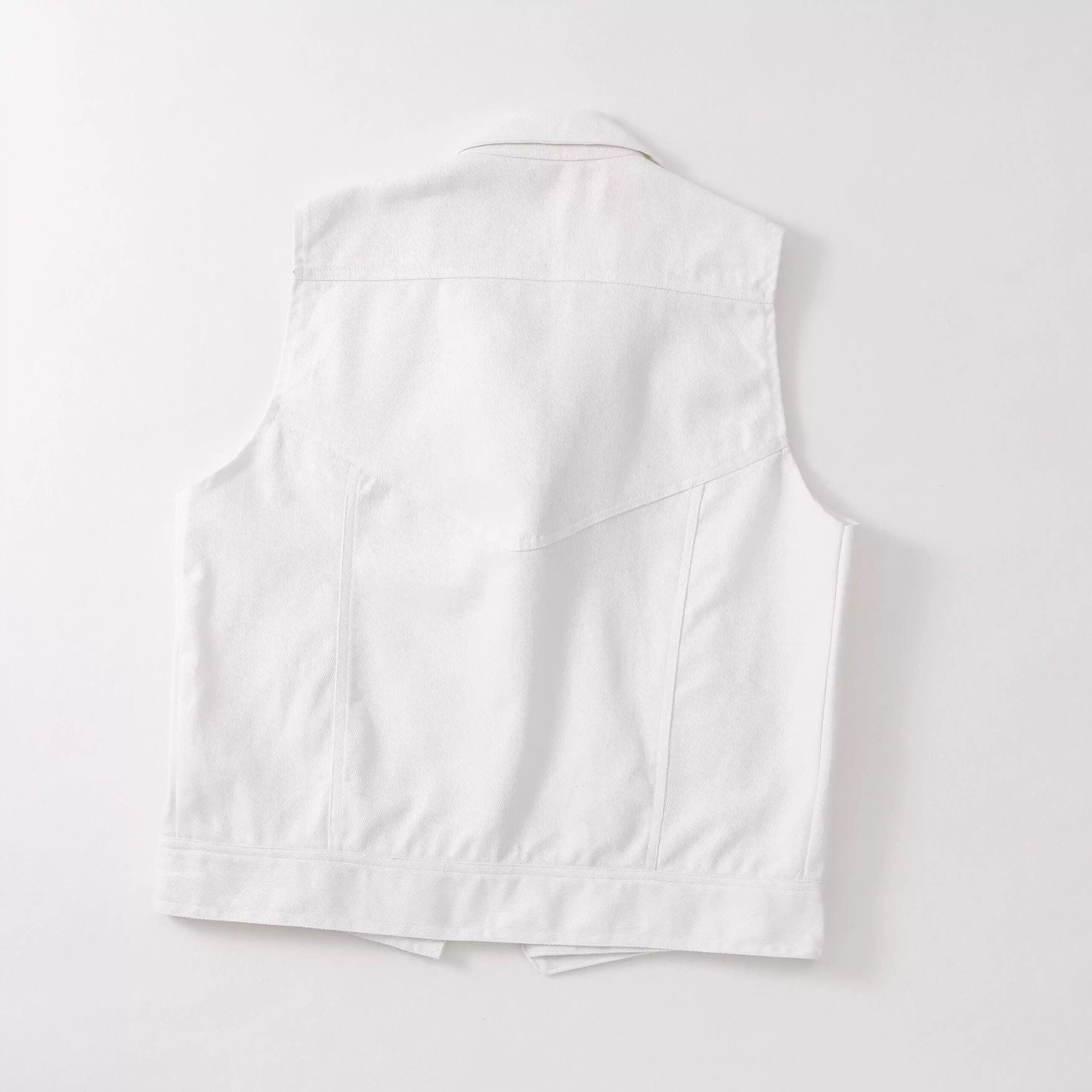 Off White Biker Denim Vest