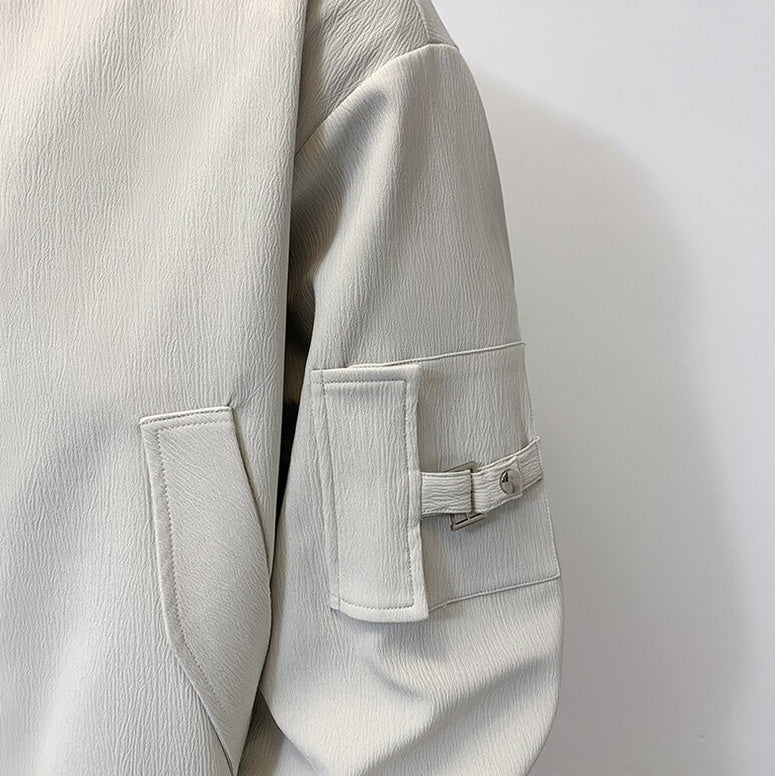 Off-White Snap Button Bomber Jacket
