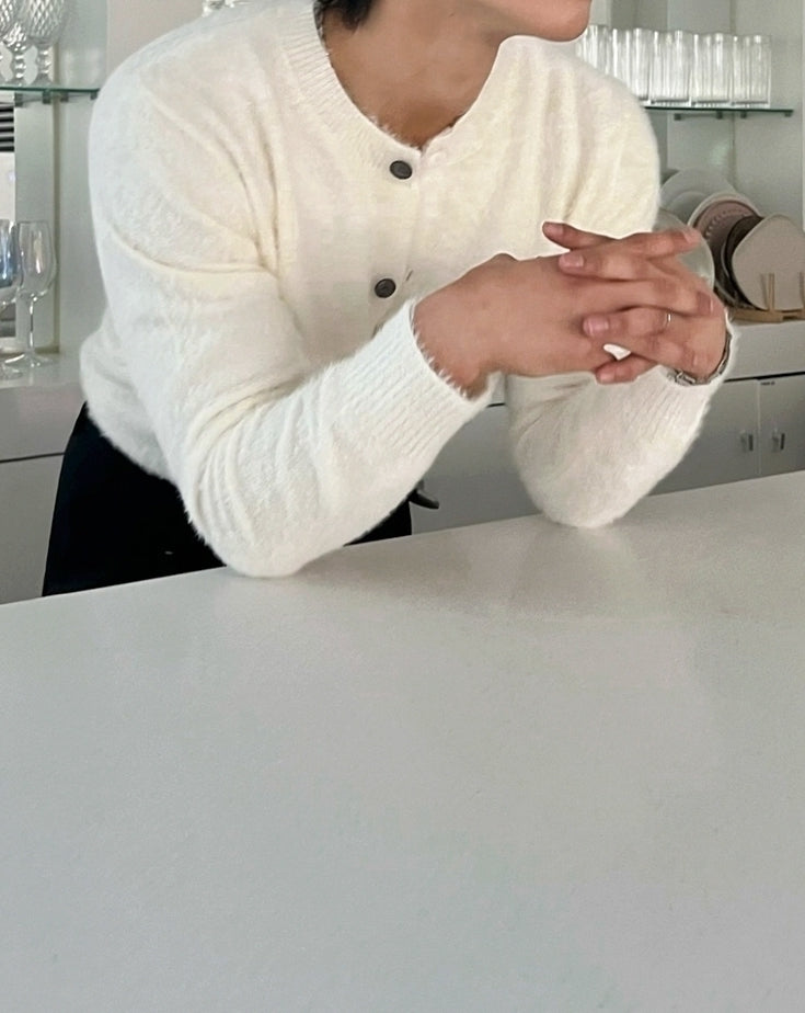Old Money Style Crew Neck Knitted Cardigan