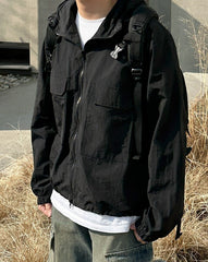Outdoor Hooded Jacket Trendy Style
