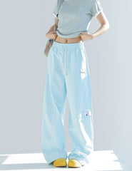 Outdoor Utility Wide Leg Straight Casual Pants