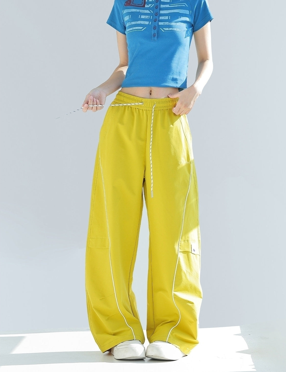 Outdoor Utility Wide Leg Straight Casual Pants