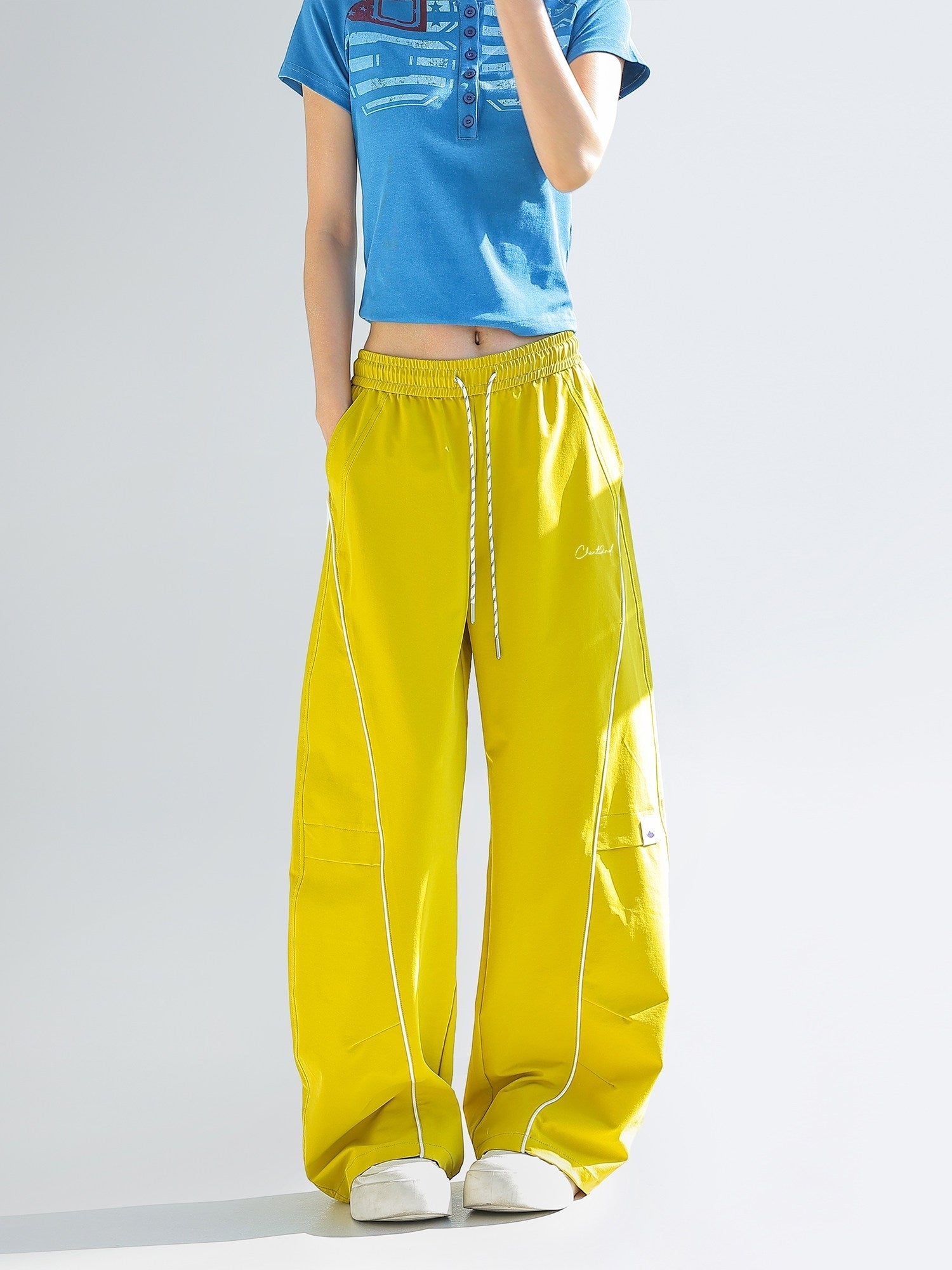 Outdoor Utility Wide Leg Straight Casual Pants