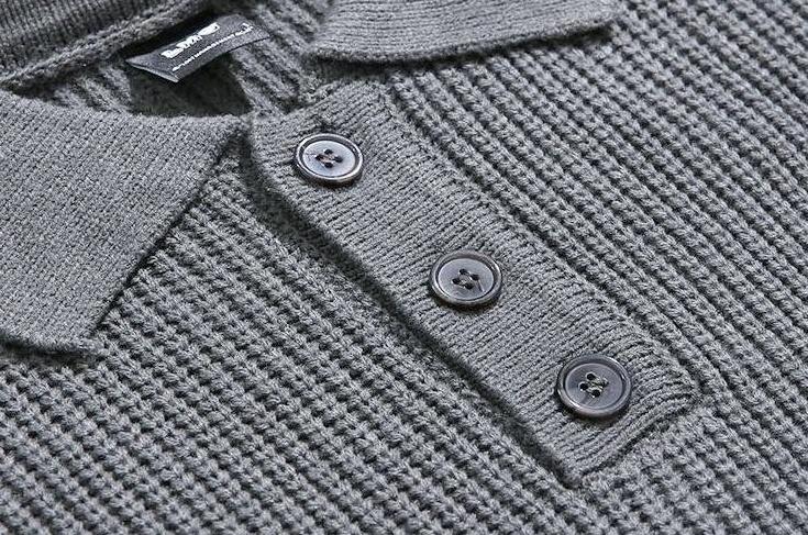 Oversize Knit Polo Sweater