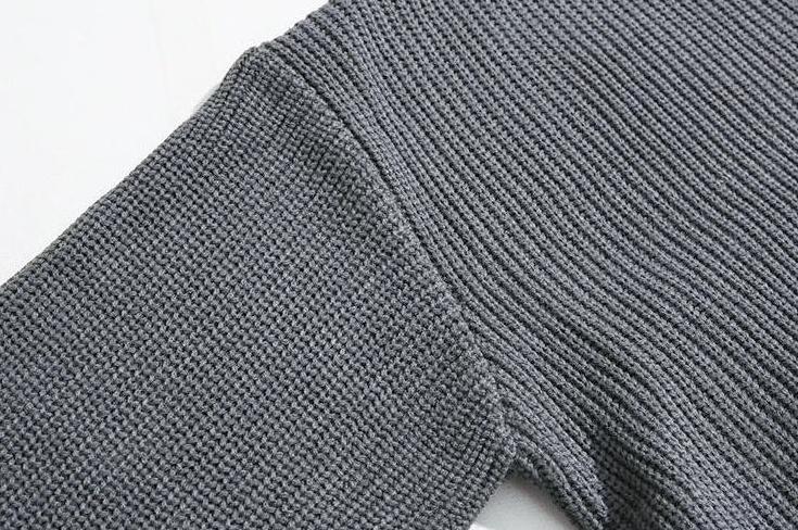 Oversize Knit Polo Sweater
