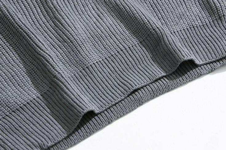 Oversize Knit Polo Sweater