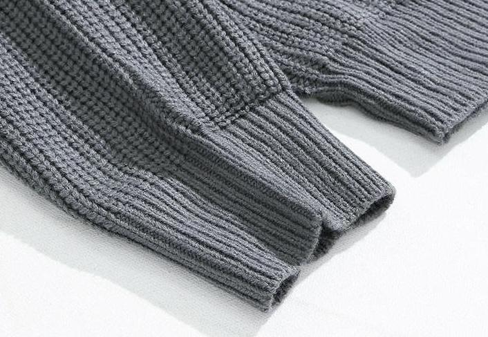 Oversize Knit Polo Sweater