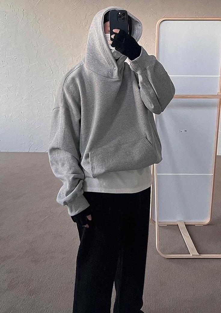 Oversized Fleece Hoodie Jacket