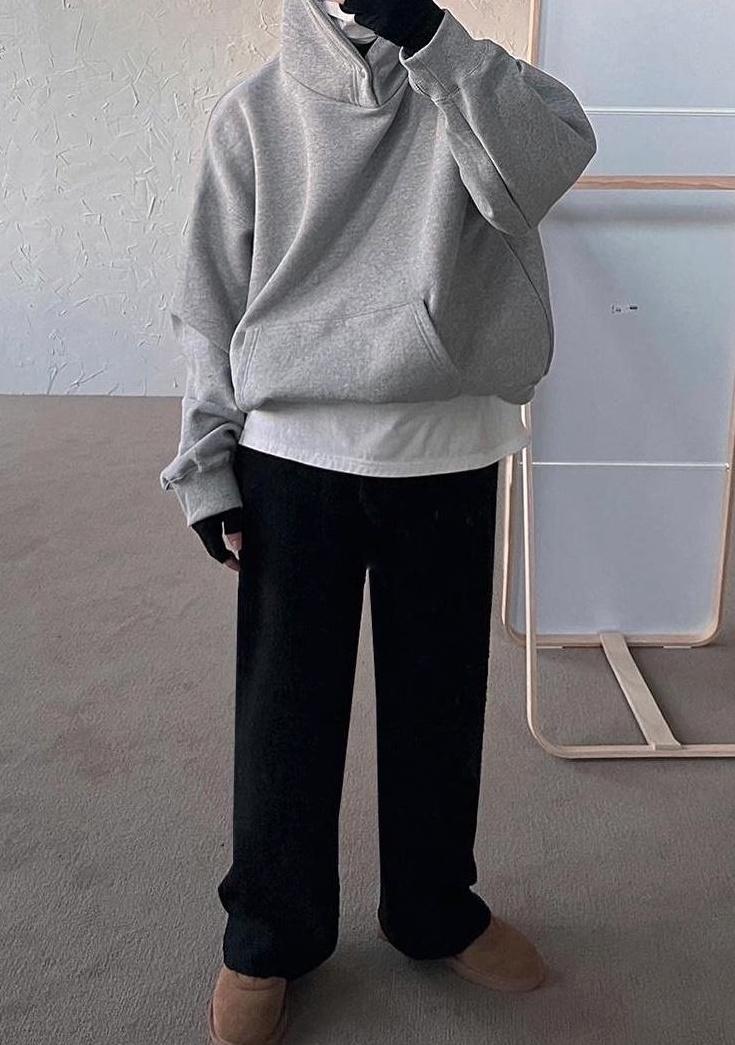 Oversized Fleece Hoodie Jacket