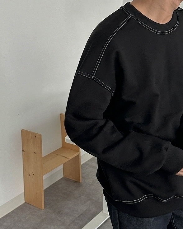 Patchwork Pullover Sweatshirt